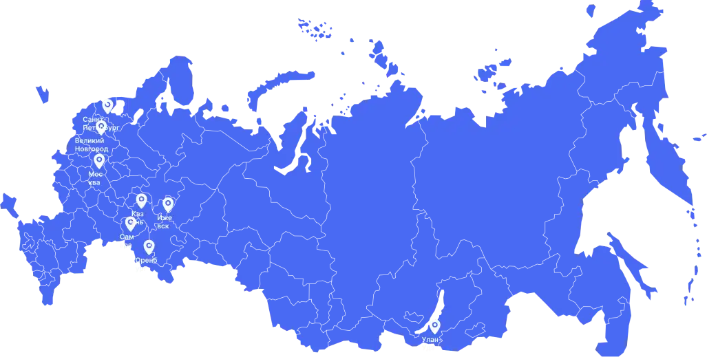 География SolveOn по России